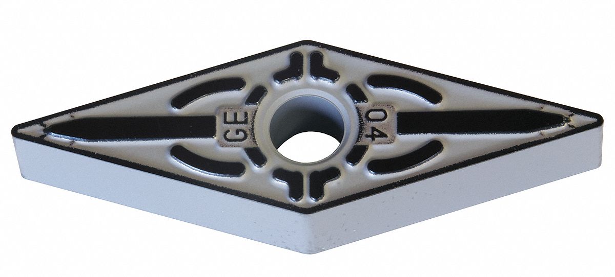 Diamond Turning Insert: VNMG Insert, Neutral, 3/16 in Thick, 3/64 in Corner Radius, AC8025P