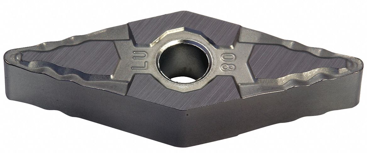 Diamond Turning Insert: VNMG Insert, Neutral, 3/16 in Thick, 1/64 in Corner Radius, T1500A
