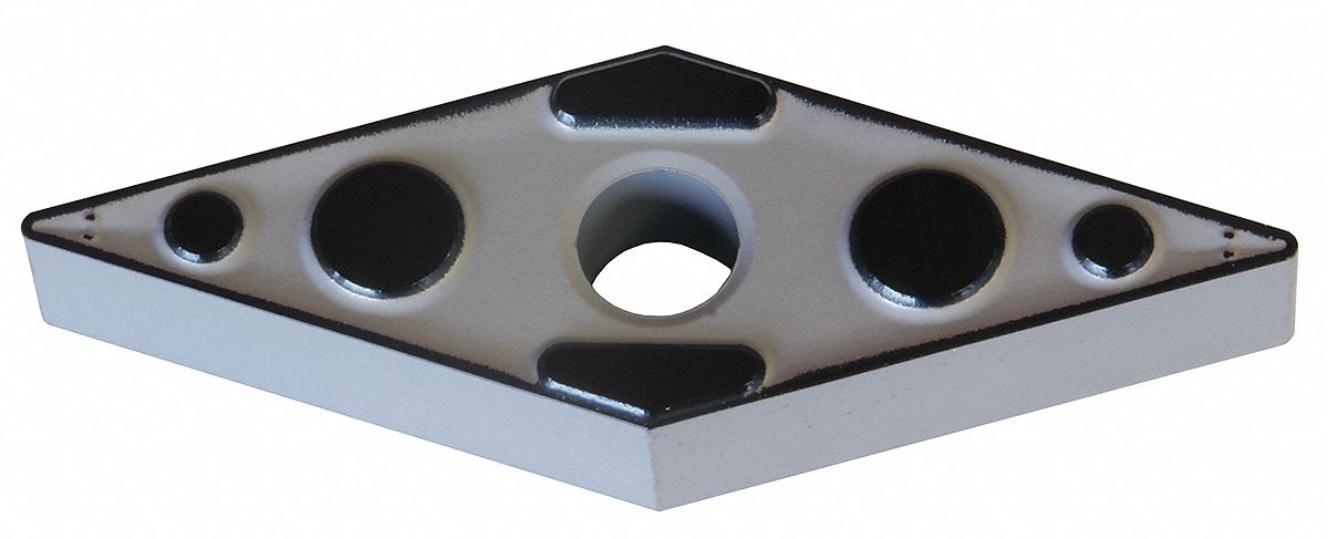 Diamond Turning Insert: VNMG Insert, Neutral, 3/16 in Thick, 1/64 in Corner Radius, AC8025P