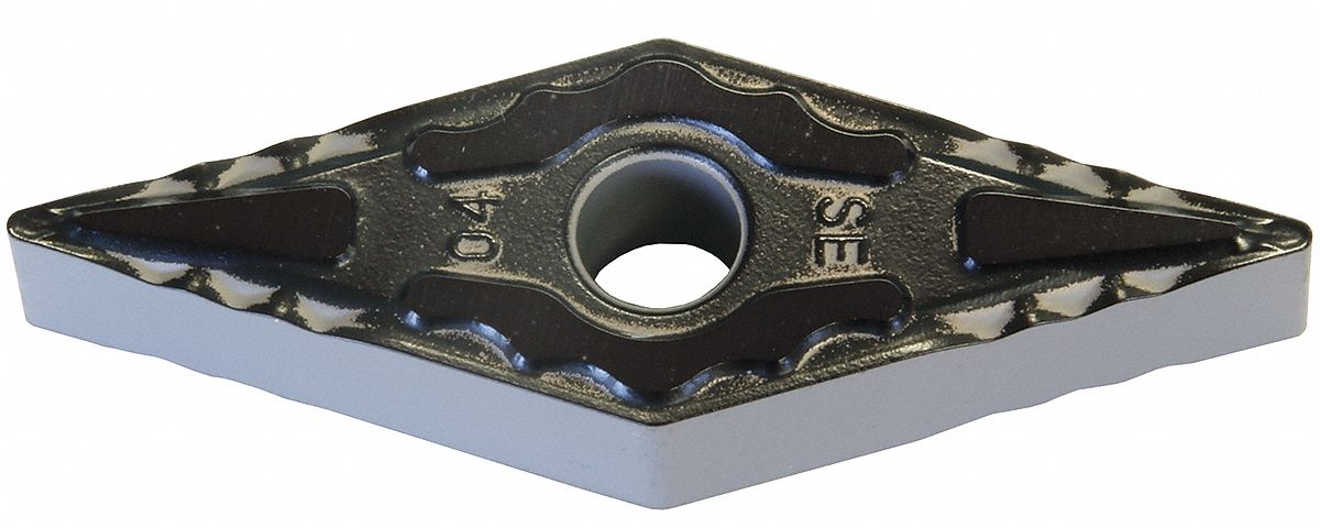 Diamond Turning Insert: VNMG Insert, Neutral, 3/16 in Thick, 1/64 in Corner Radius, AC8025P