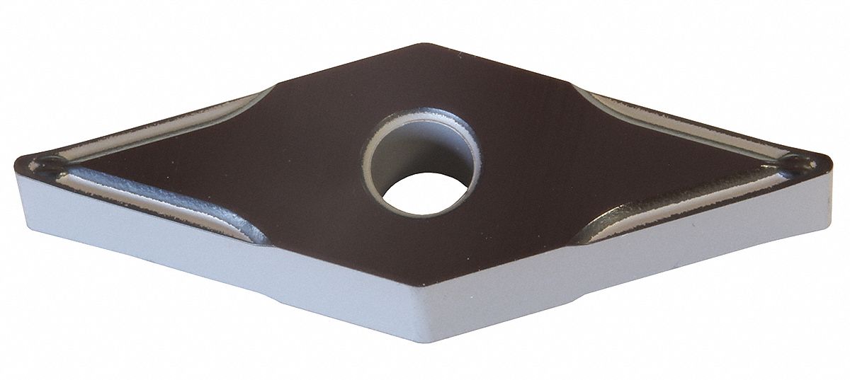 Diamond Turning Insert: VNMG Insert, Neutral, 3/16 in Thick, 1/64 in Corner Radius, AC8025P