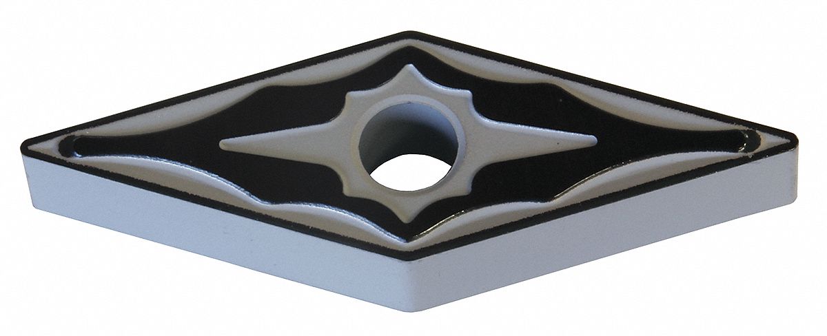 Diamond Turning Insert: VNMG Insert, Neutral, 3/16 in Thick, 3/64 in Corner Radius, AC8025P