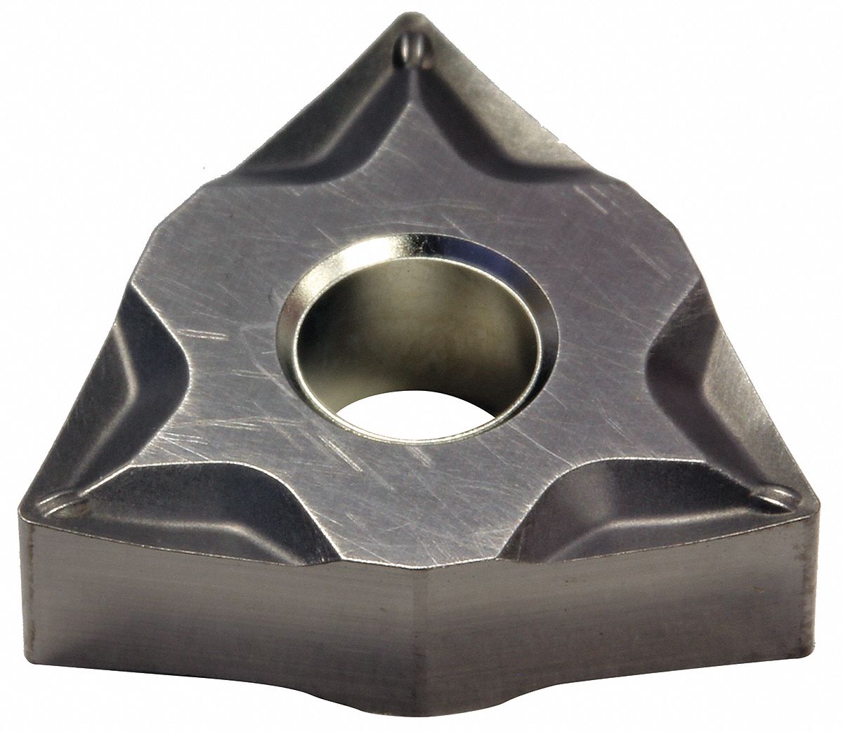 Turning Insert: 1/2 in Inscribed Circle, Neutral, 3/16 in Thick, ESU Chip-Breaker, T1500A