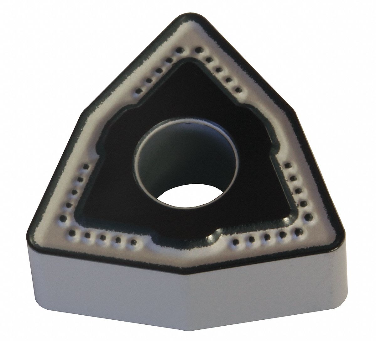 Turning Insert: 1/2 in Inscribed Circle, Neutral, 3/16 in Thick, EEG Chip-Breaker, Absotech