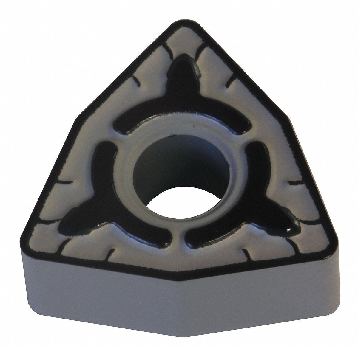 Turning Insert: 1/2 in Inscribed Circle, Neutral, 3/16 in Thick, EGE Chip-Breaker, AC8025P