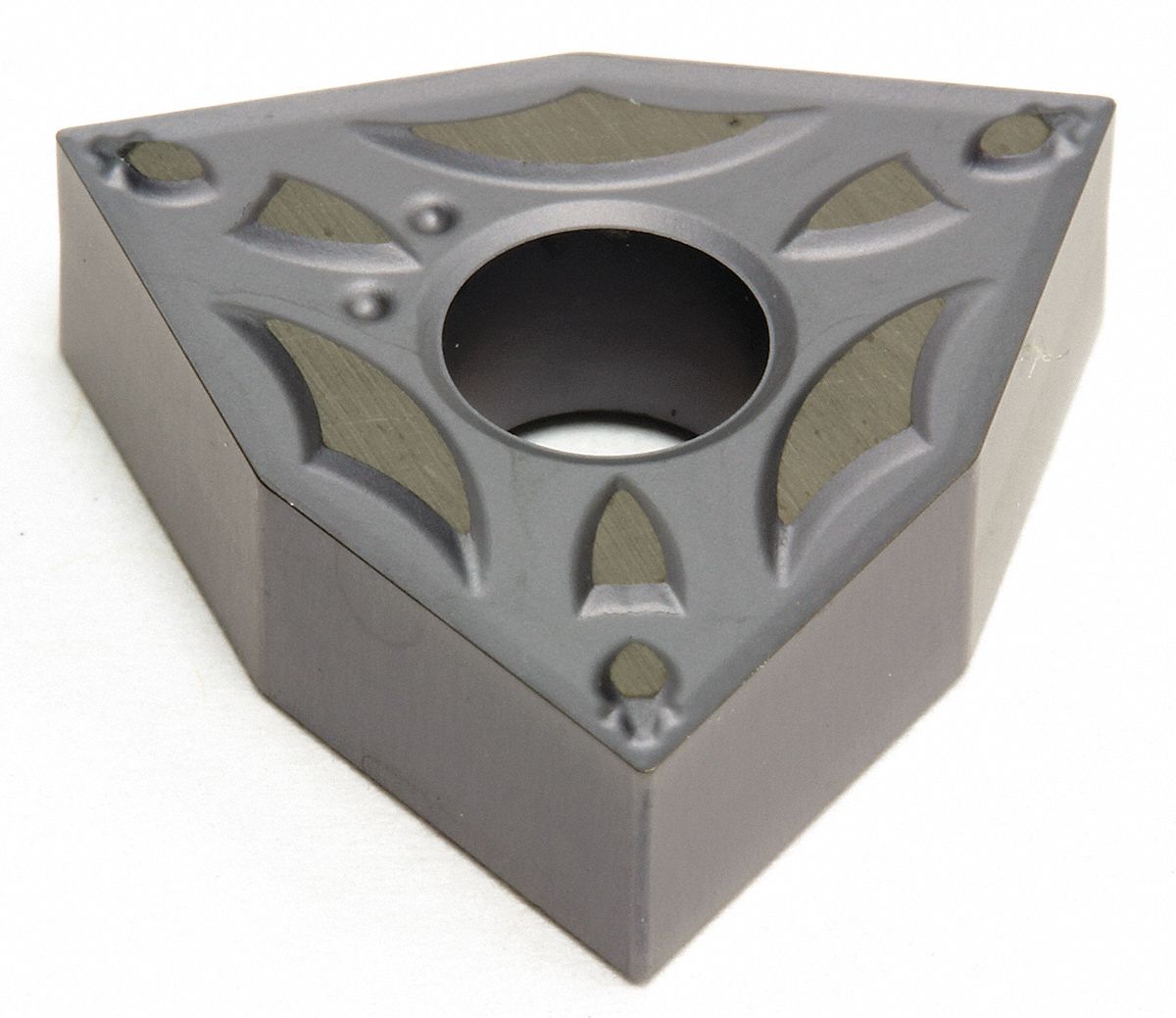 Turning Insert: 1/2 in Inscribed Circle, Neutral, 3/16 in Thick, EFA Chip-Breaker, T1500A