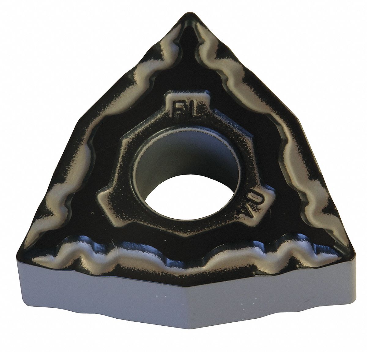 Turning Insert: 1/2 in Inscribed Circle, Neutral, 3/16 in Thick, EFL Chip-Breaker, AC8025P