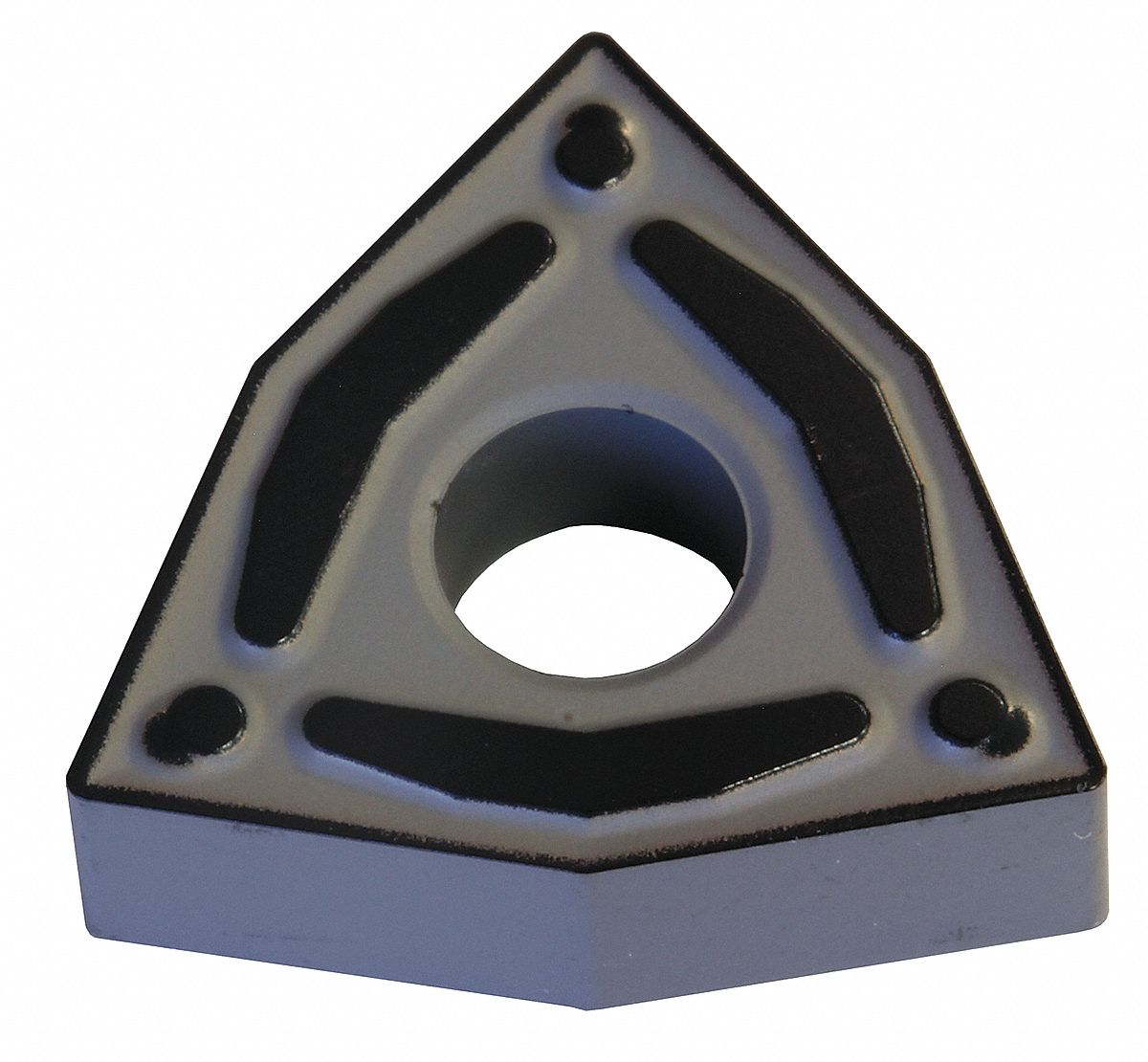 Turning Insert: 1/2 in Inscribed Circle, Neutral, 3/16 in Thick, ENG Chip-Breaker, AC8025P