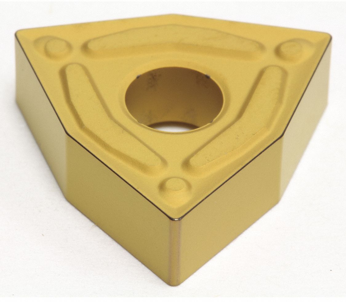 Turning Insert: 1/2 in Inscribed Circle, Neutral, 3/16 in Thick, ENG Chip-Breaker, AC820P
