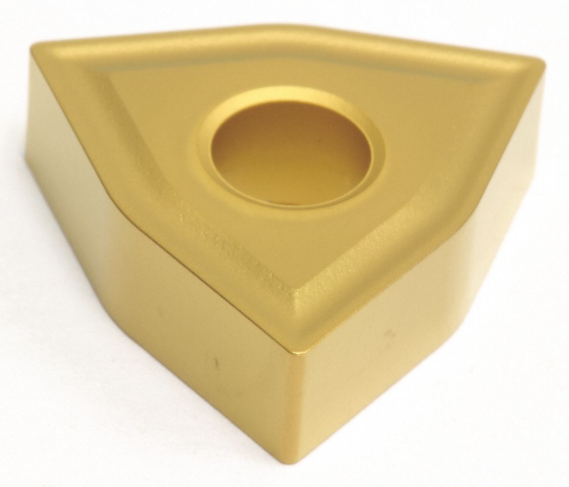 Turning Insert: 1/2 in Inscribed Circle, Neutral, 3/16 in Thick, ENZ Chip-Breaker, AC820P