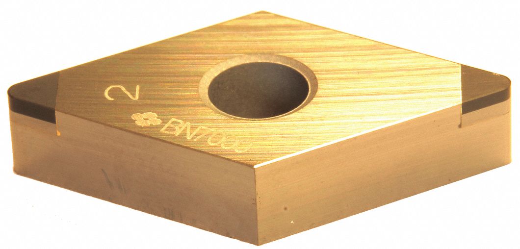Diamond Turning Insert: DNGA Insert, Neutral, 3/16 in Thick, 1/32 in Corner Radius, BN7000