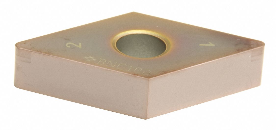 Diamond Turning Insert: DNGA Insert, Neutral, 3/16 in Thick, 1/32 in Corner Radius, TiN