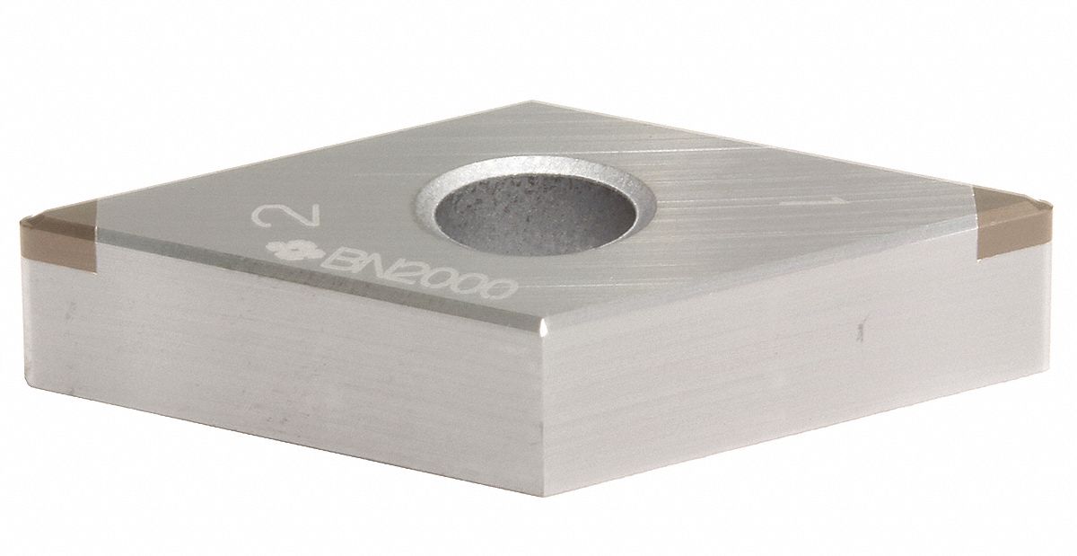Diamond Turning Insert: DNGG Insert, Neutral, 3/16 in Thick, 1/64 in Corner Radius, BN2000