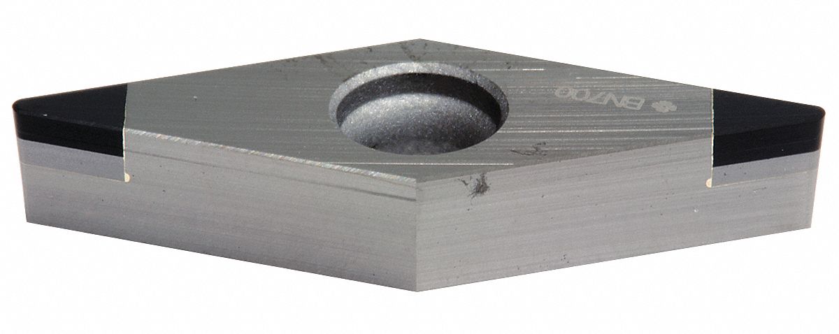 Diamond Turning Insert: VBGA Insert, Neutral, 1/8 in Thick, 1/32 in Corner Radius, BN7000