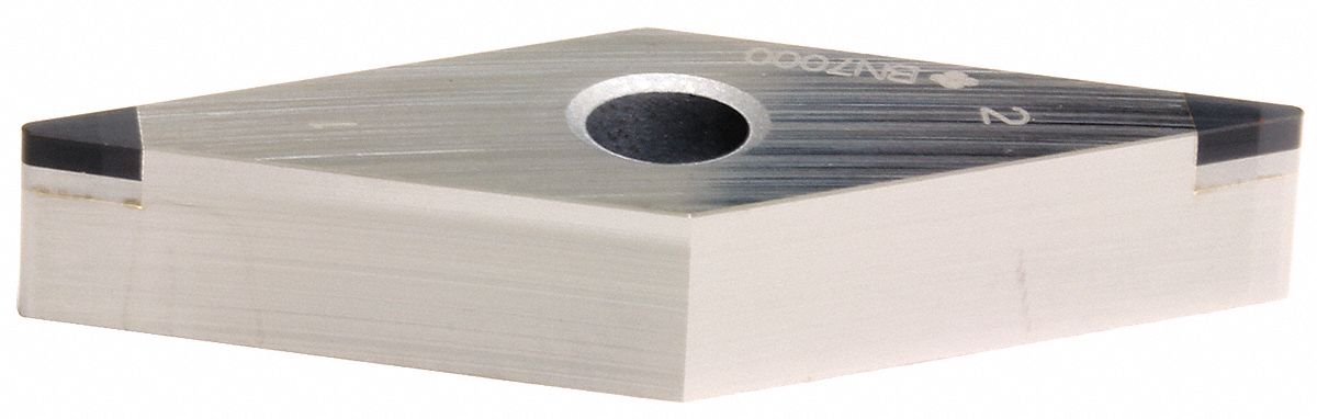 Diamond Turning Insert: VNGA Insert, Neutral, 3/16 in Thick, 1/32 in Corner Radius, BN1000