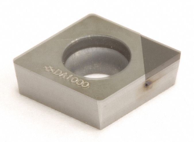 Diamond Turning Insert: CCGA Insert, Neutral, 3/32 in Thick, 0.0039 in Corner Radius