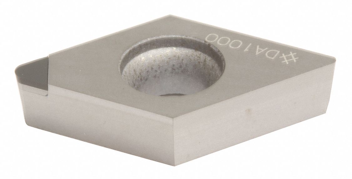 Diamond Turning Insert: DCGA Insert, Neutral, 5/32 in Thick, 0.0079 in Corner Radius