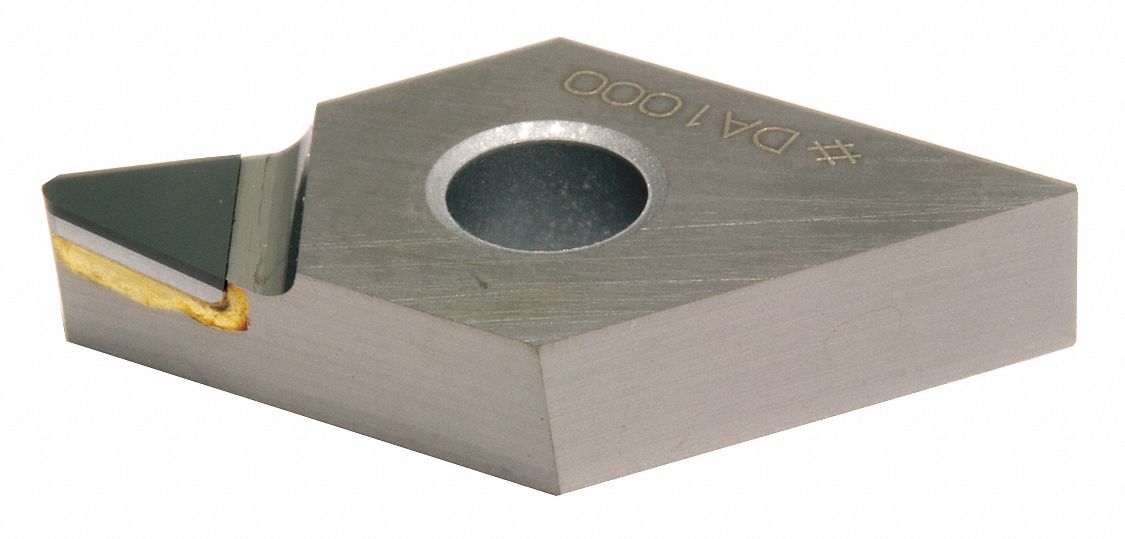 Diamond Turning Insert: DNMX Insert, Neutral, 3/16 in Thick, 0.0079 in Corner Radius
