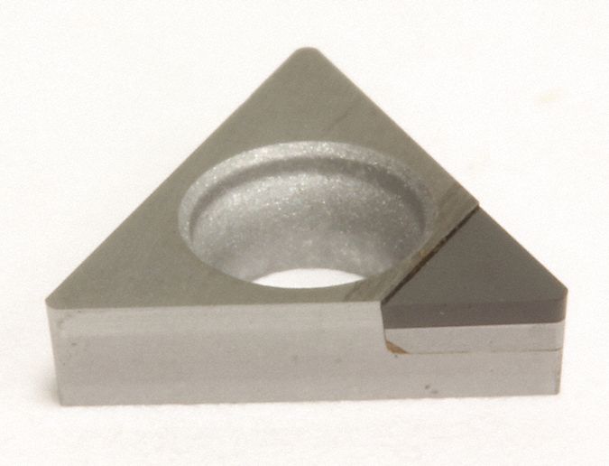 Triangle Turning Insert: 5/8 in Inscribed Circle, Neutral, 5° Clearance Angle, TBGD Insert