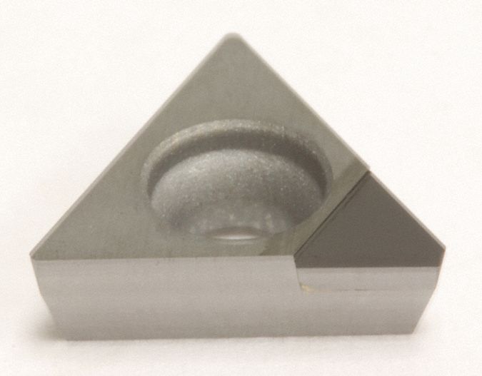 Triangle Turning Insert: 3/4 in Inscribed Circle, Neutral, 11° Clearance Angle, TPGD Insert