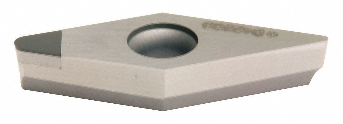 Diamond Turning Insert: VCMA Insert, Neutral, 3/16 in Thick, 1/32 in Corner Radius, DA1000