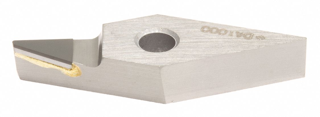 Diamond Turning Insert: VNMX Insert, Neutral, 3/16 in Thick, 0.0079 in Corner Radius