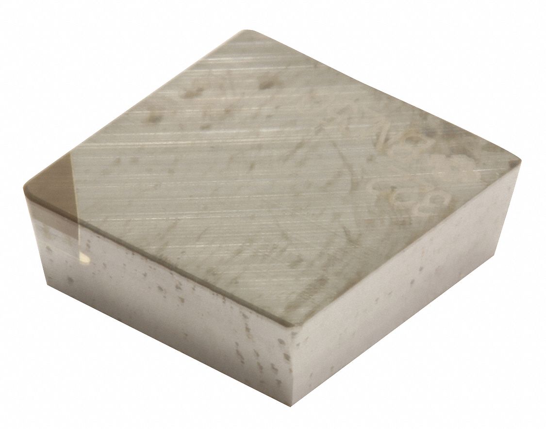 Square Turning Insert: 1/4 in Inscribed Circle, Neutral, 1/32 in Corner Radius, SPG Insert