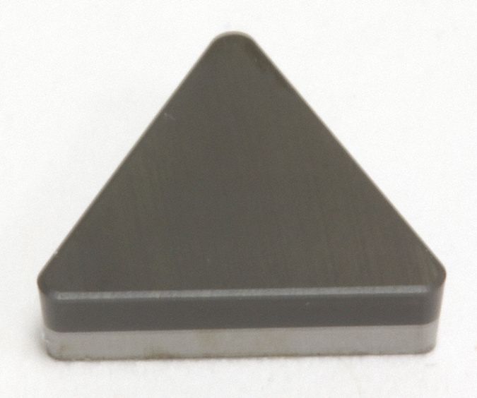 Triangle Turning Insert: 5/8 in Inscribed Circle, Neutral, 5° Clearance Angle, TBGE Insert