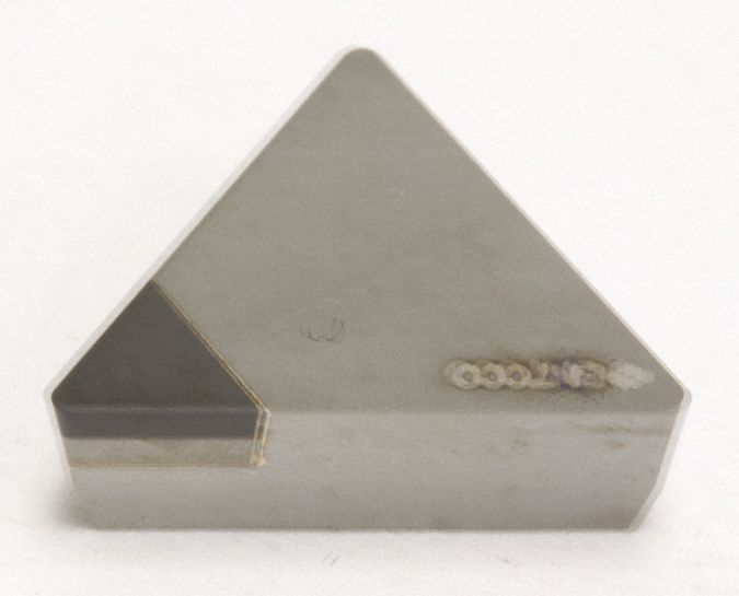 Triangle Turning Insert: 1/4 in Inscribed Circle, Neutral, 11° Clearance Angle, TPG Insert