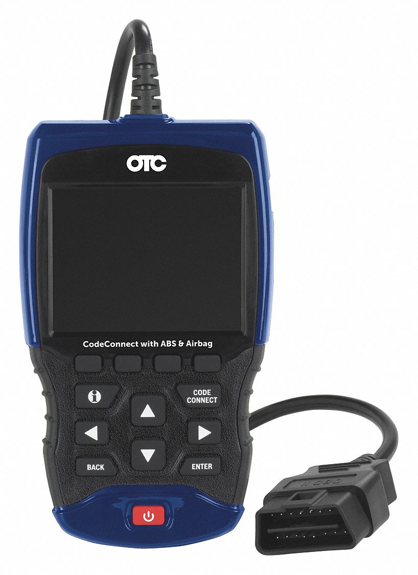 OTC Scan Tool: OBD Scan Tool, LCD, No Connectivity, 1 1/2 in Overall Ht,  USB, Ford On Demand Tests