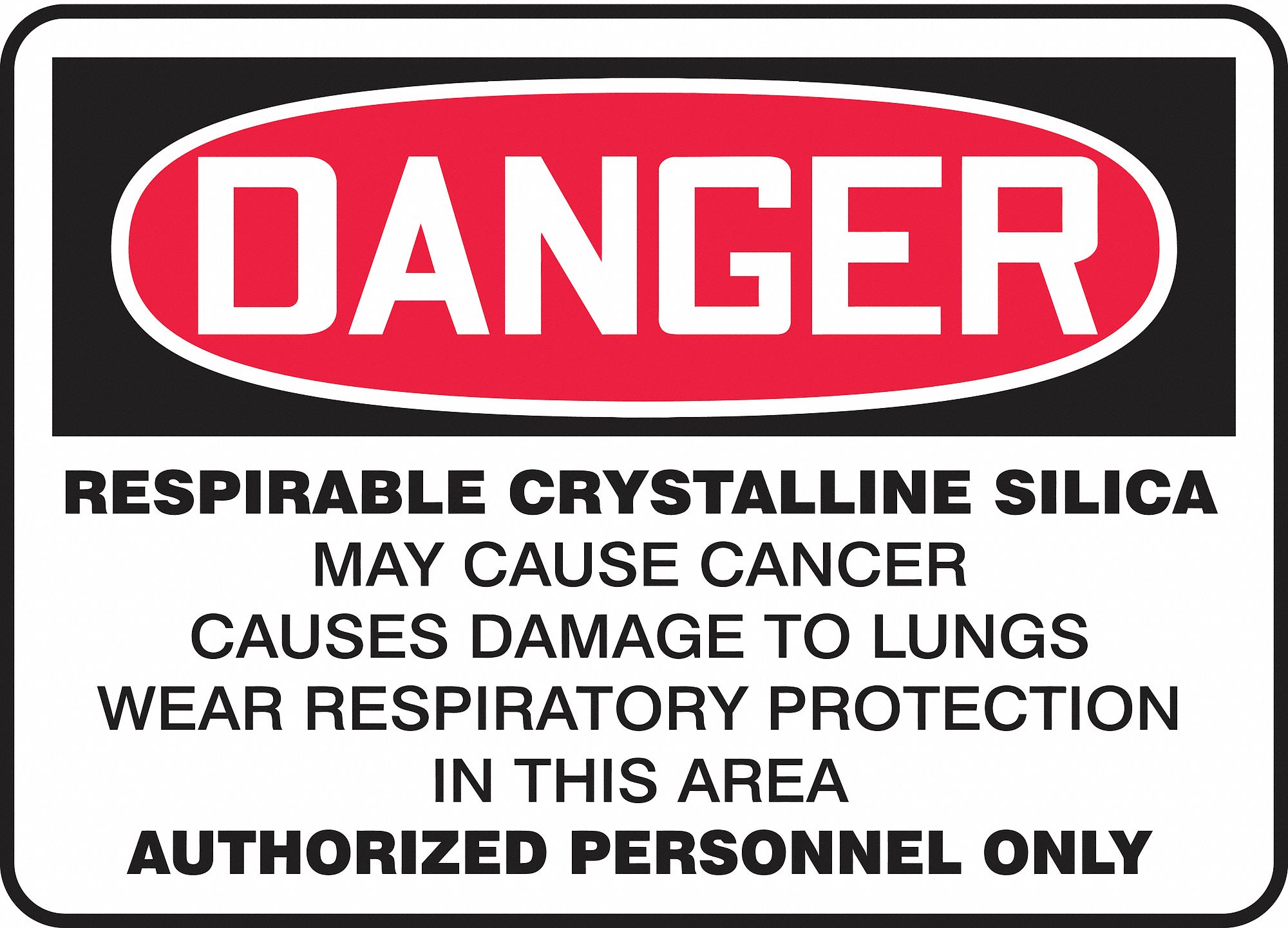 Safety Sign: Plastic, Mounting Holes Sign Mounting, 14 in x 20 in Nominal Sign Size, 0.055 in Thick