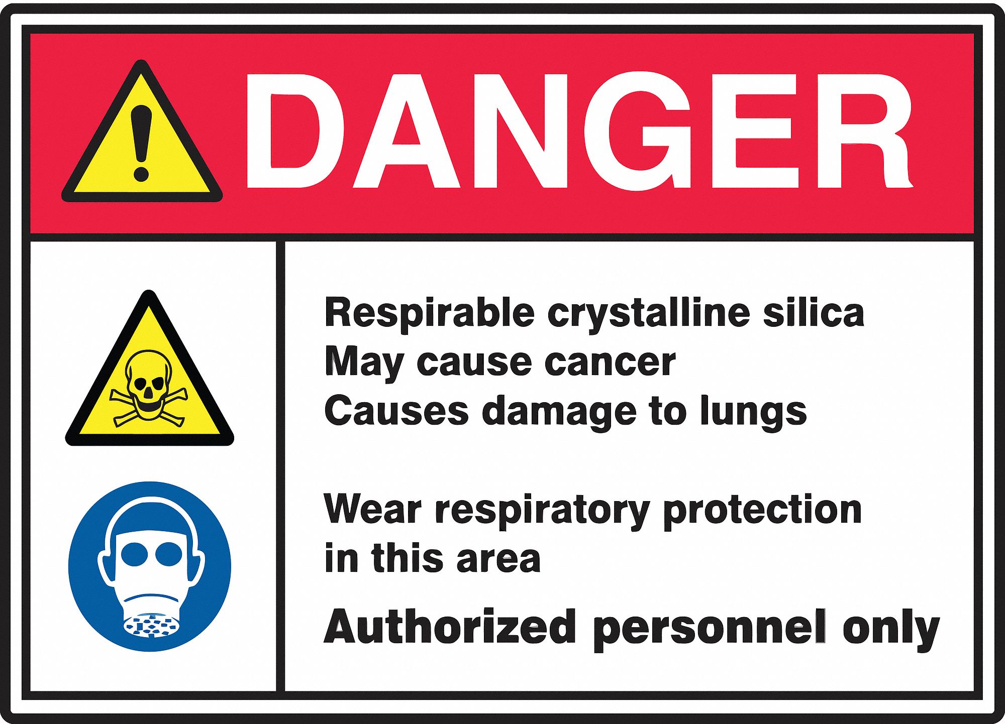 Safety Sign: Vinyl, Adhesive Sign Mounting, 14 in x 20 in Nominal Sign Size, Not Retroreflective