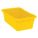 CROSS STACKING CONTAINER, 9.8 GALON, 25⅛ IN X 16 IN X 8½ IN, YELLOW