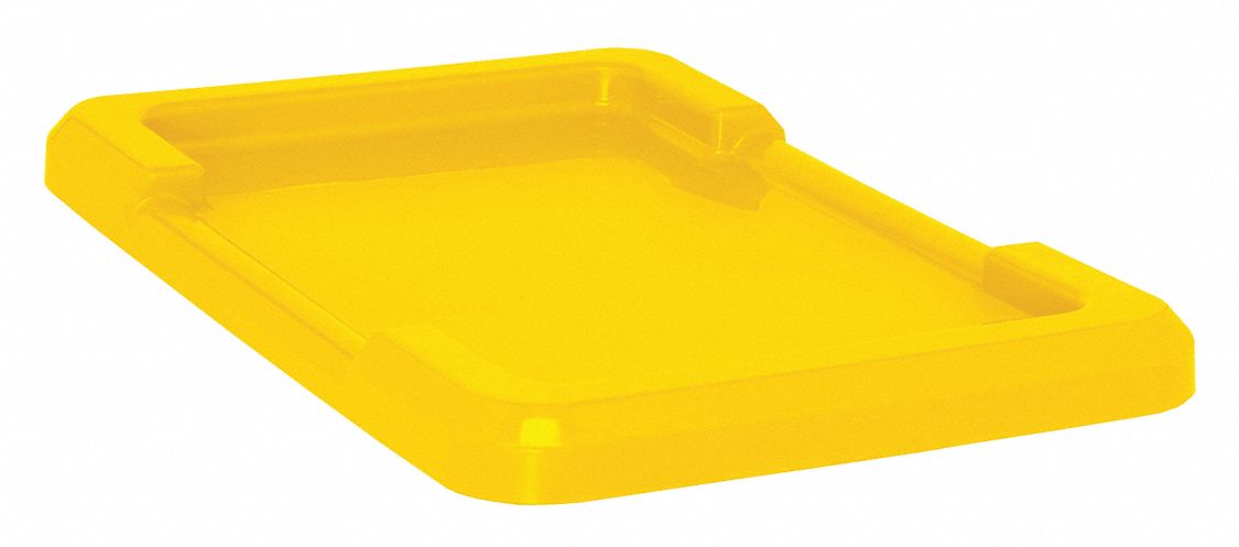 CROSS-STACKING BIN LID,YELLOW,25-1/8" L