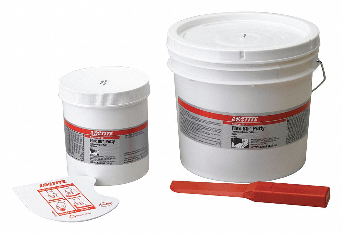 LOCTITE Putty Epoxy, 6 lb, with Temp. Range of 20° to 180°F, Brown/Black, 8 hr Cure 52HA75