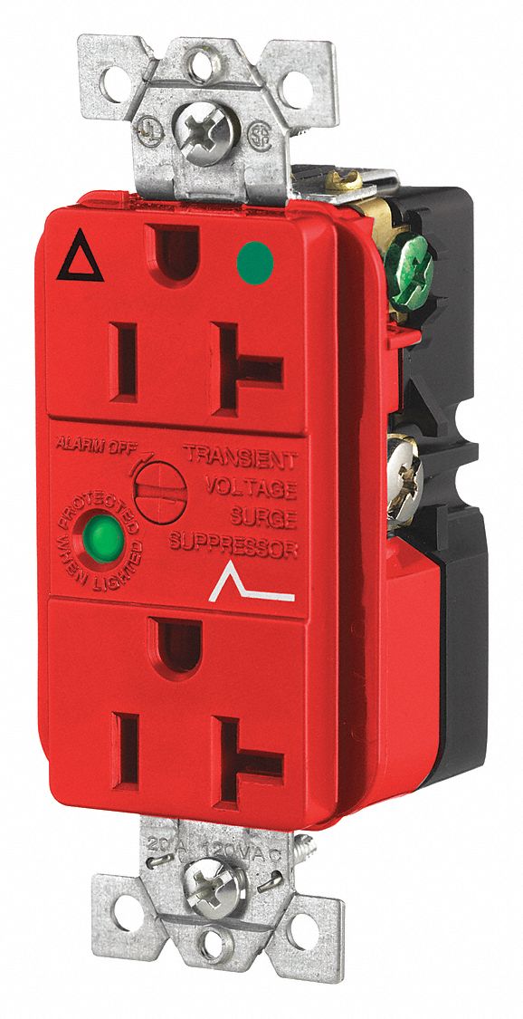 RECEPTACLE,RED,20 A,3 WIRES,2 POLES