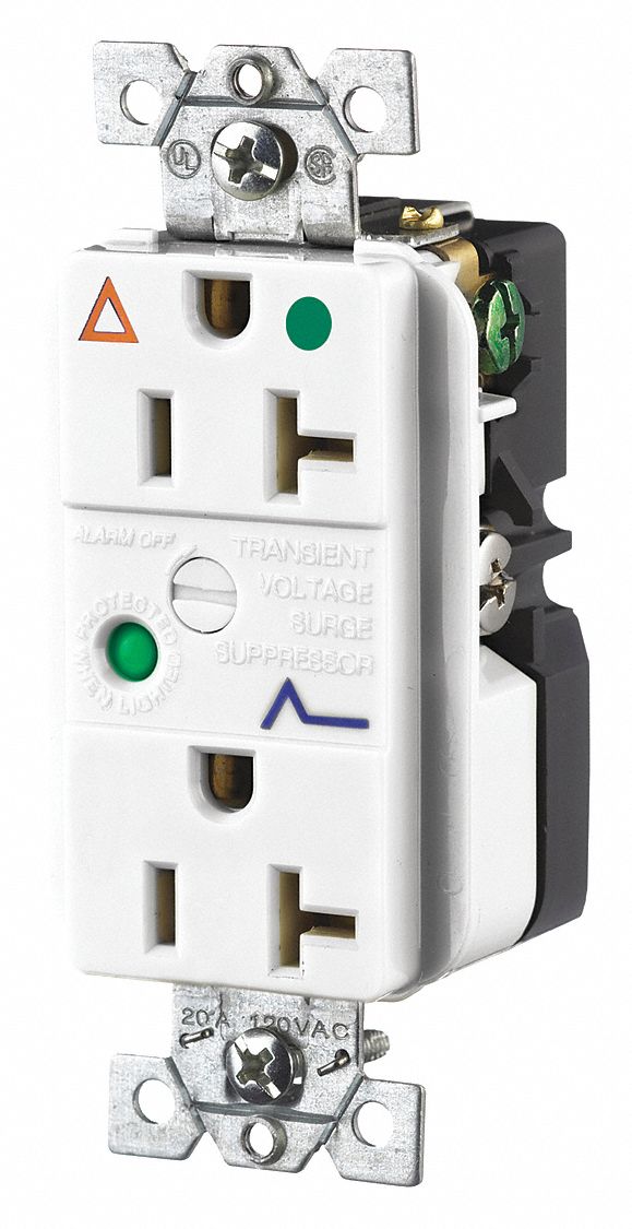 RECEPTACLE,WHITE,20 A,DECORATOR OUTLET