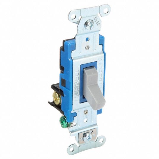 Toggle Switch, 3-Way, Wall Switch - 52HE51|4803BGRY - Grainger