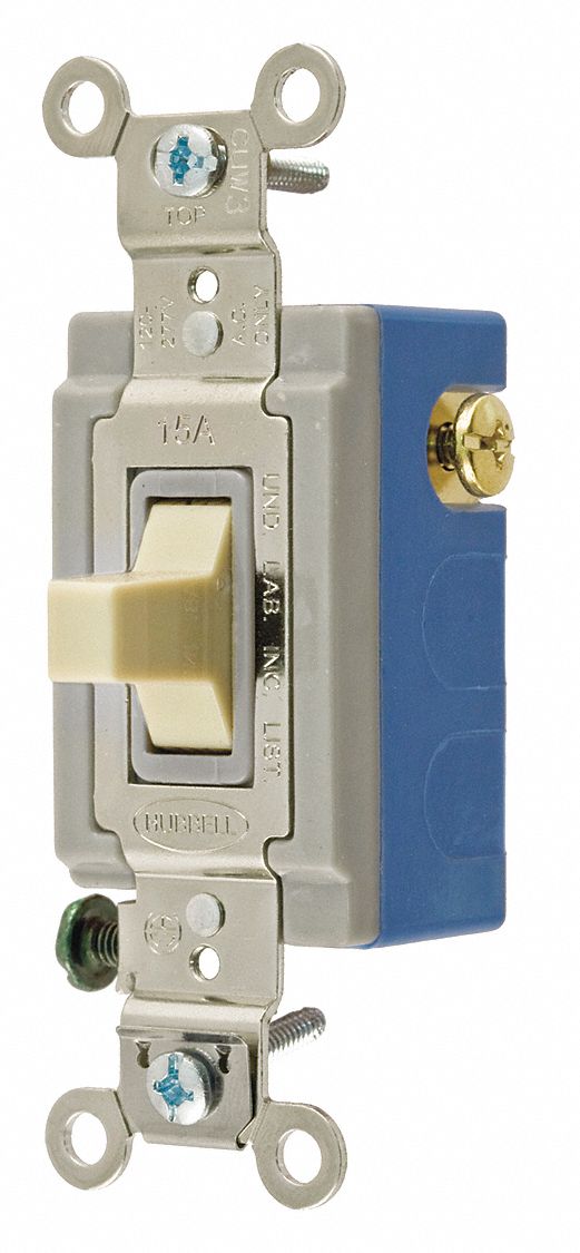 BRYANT Wall Switch, 1-Pole, Momentary, Toggle - 52HE57|4821I - Grainger