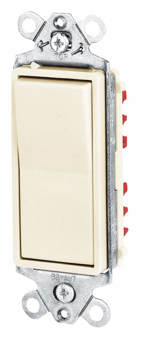 WALL SWITCH,20A,IVORY,3-WAY TYPE,ROCKER