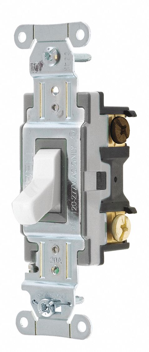 WALL SWITCH,20A,3-WAY TYPE,1 TO 2 HP