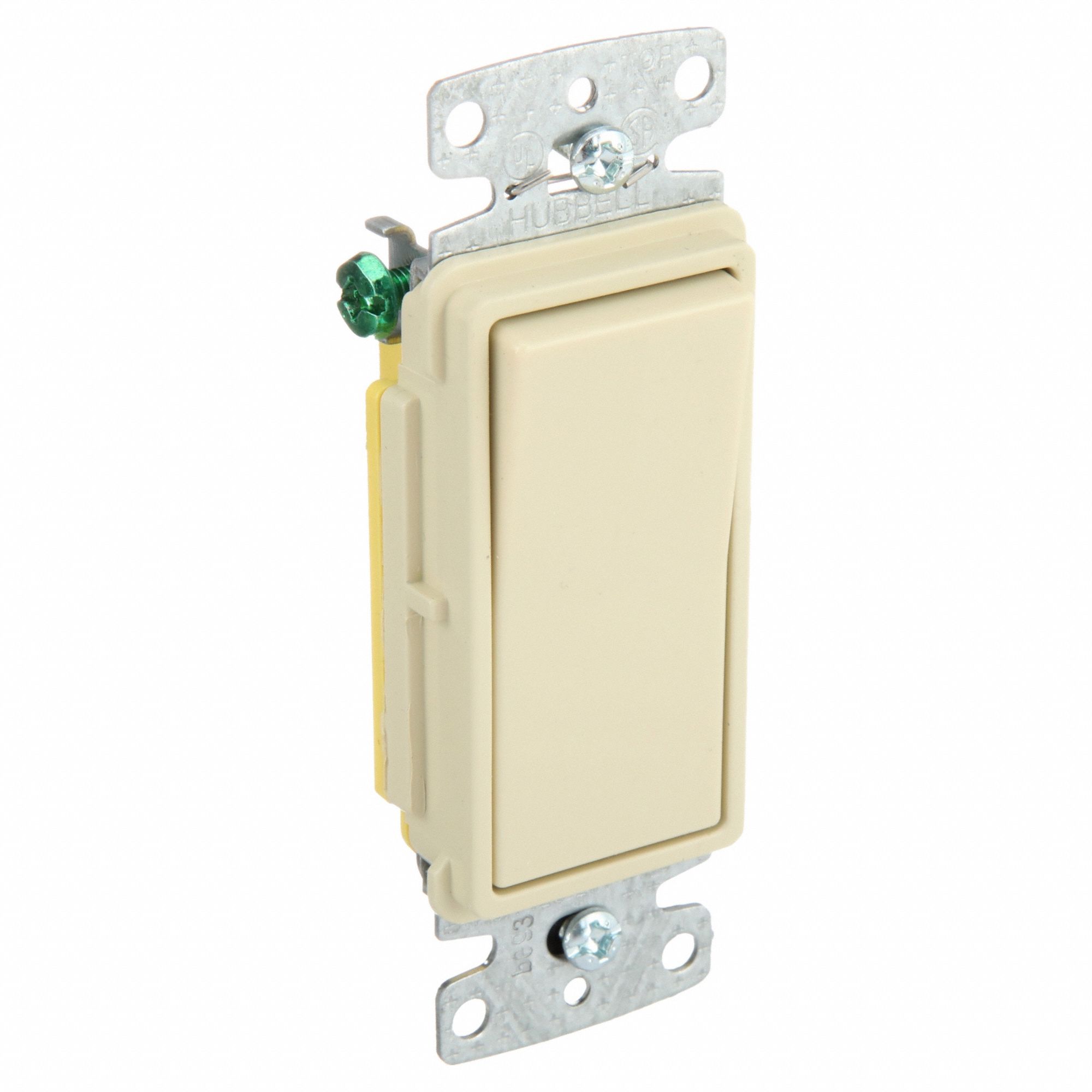 Rocker Switch, Single Pole, Wall Switch 52HF20RSD115I Grainger