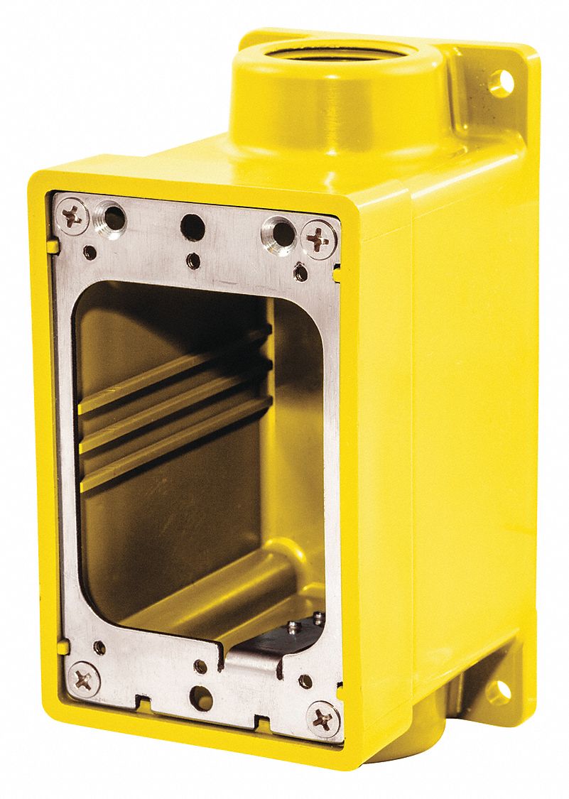 WEATHERPROOF ELECTRICALUMINUM, BOX, 1 IN HUB SIZE