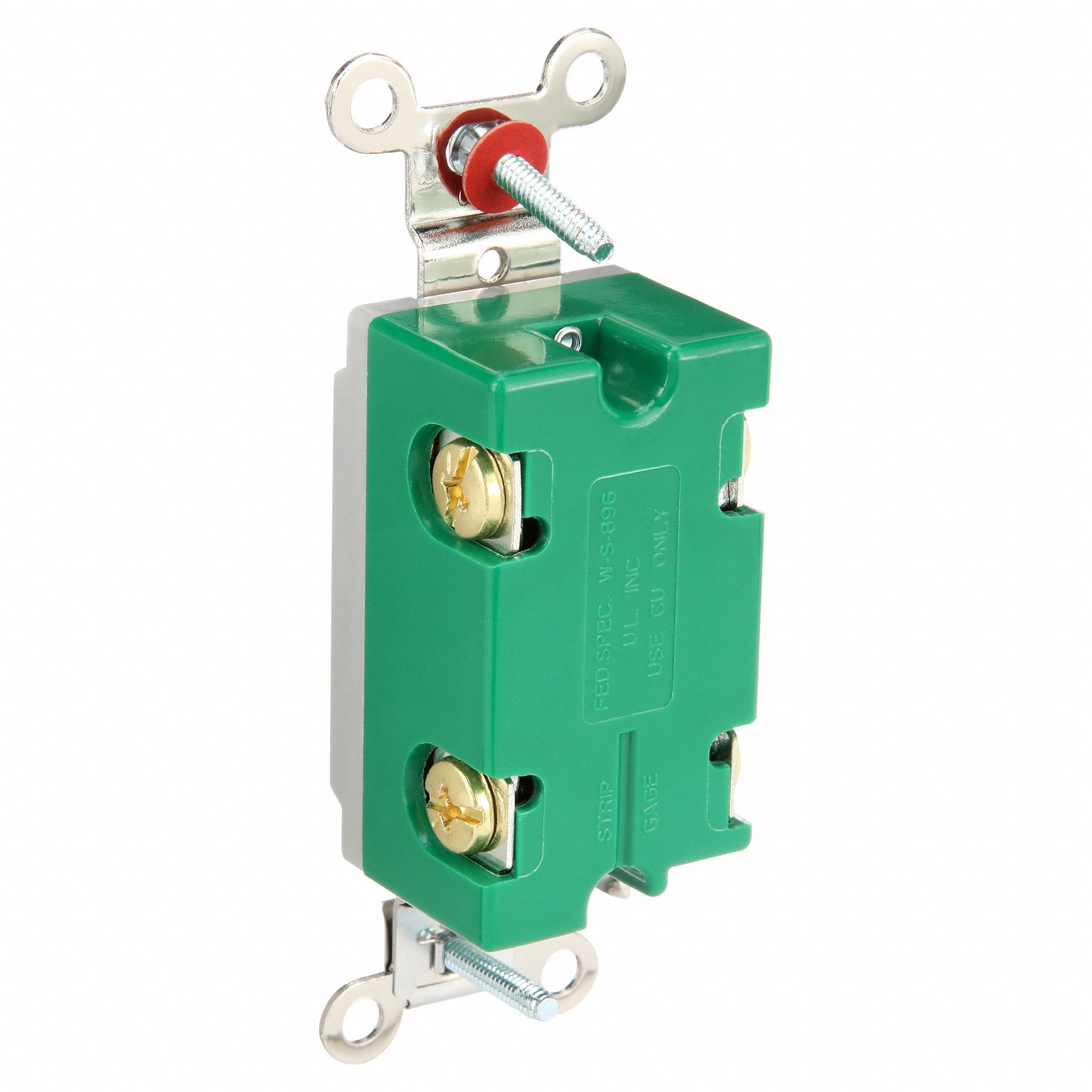 HUBBELL Wall Switch Toggle Switch, Double Pole, White, 30 A, Screw