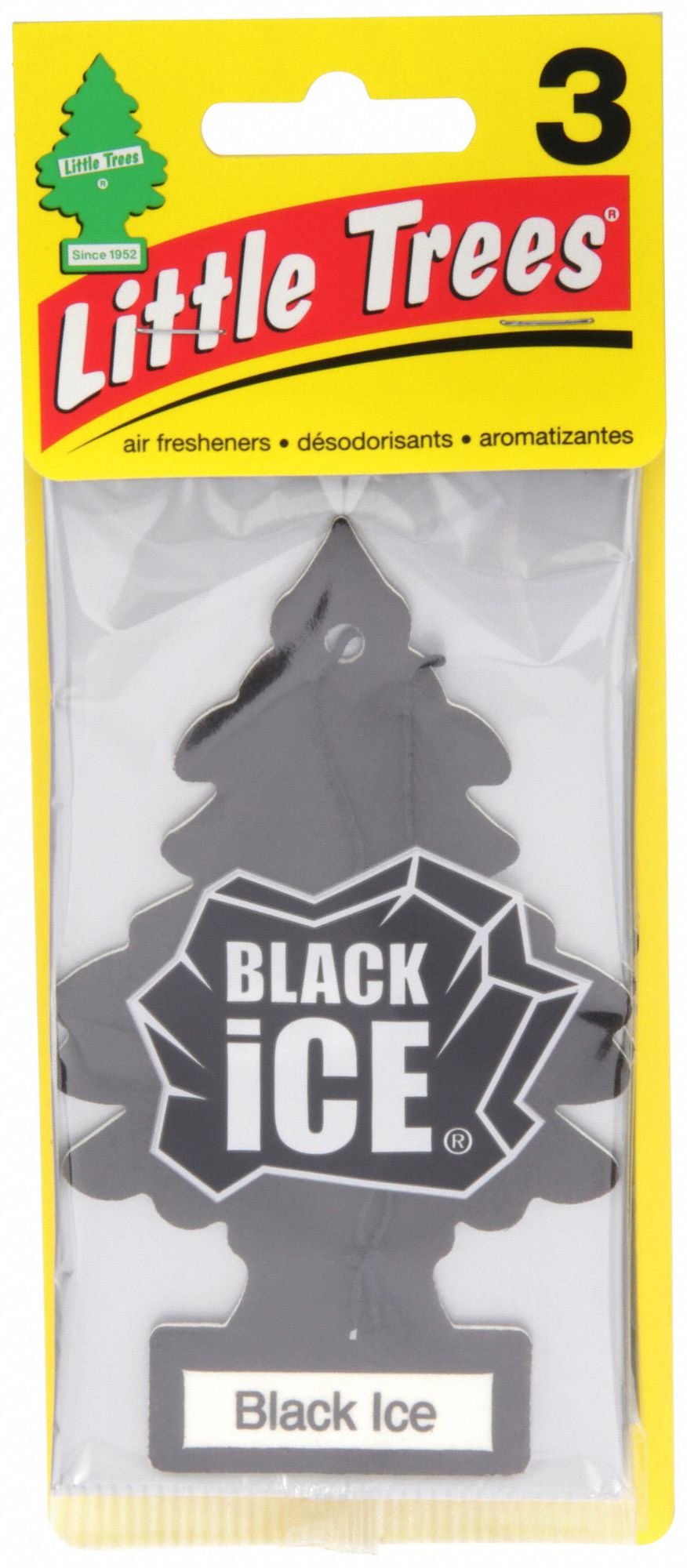 LITTLE TREES, Card with String, Black Ice, Air Freshener - 52HF68|U3S ...