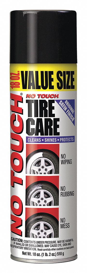Tire Cleaner, Aerosol Can, White Foam