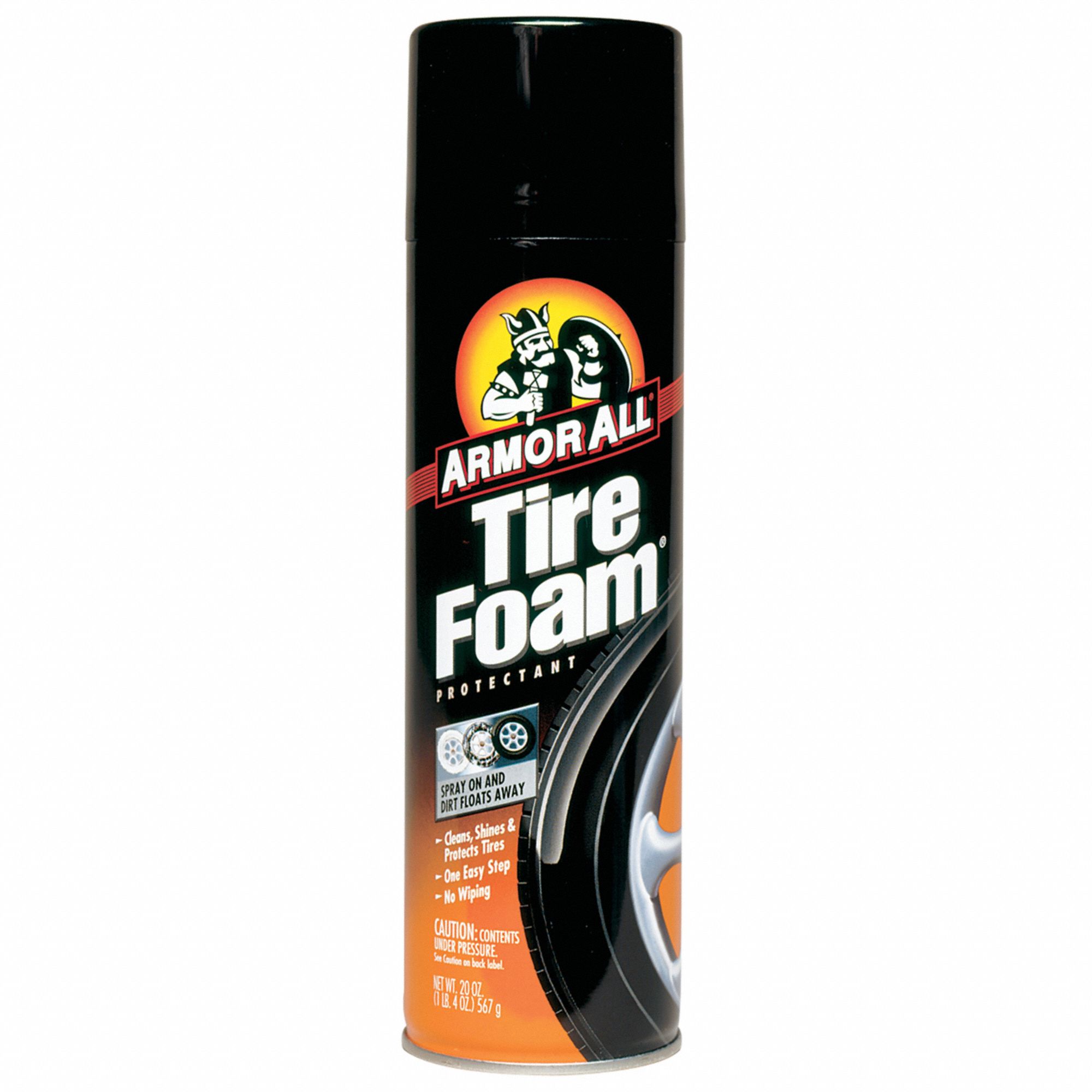 Tire Dressing Aerosol Can White Liquid