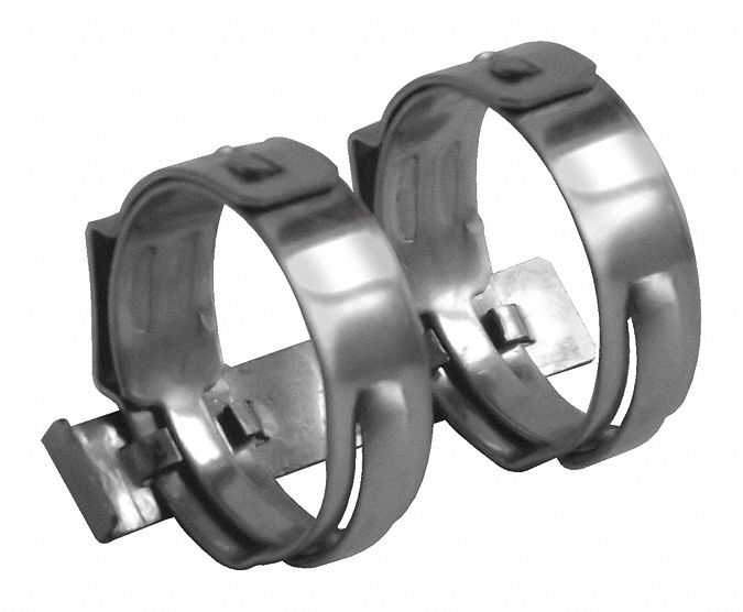 SUR&R Dual Clamp, For 1/2" Heater Hoses, PK5 52HH50HL34C Grainger