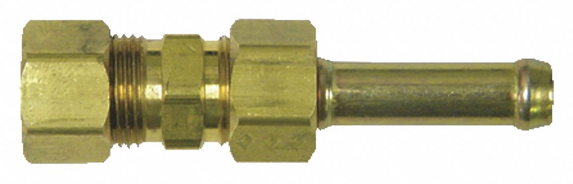 Line Adapter: Line Adapter, Brass/Steel, 350°F Op Temp - Max, -65°F Op Temp - Min, 2 PK