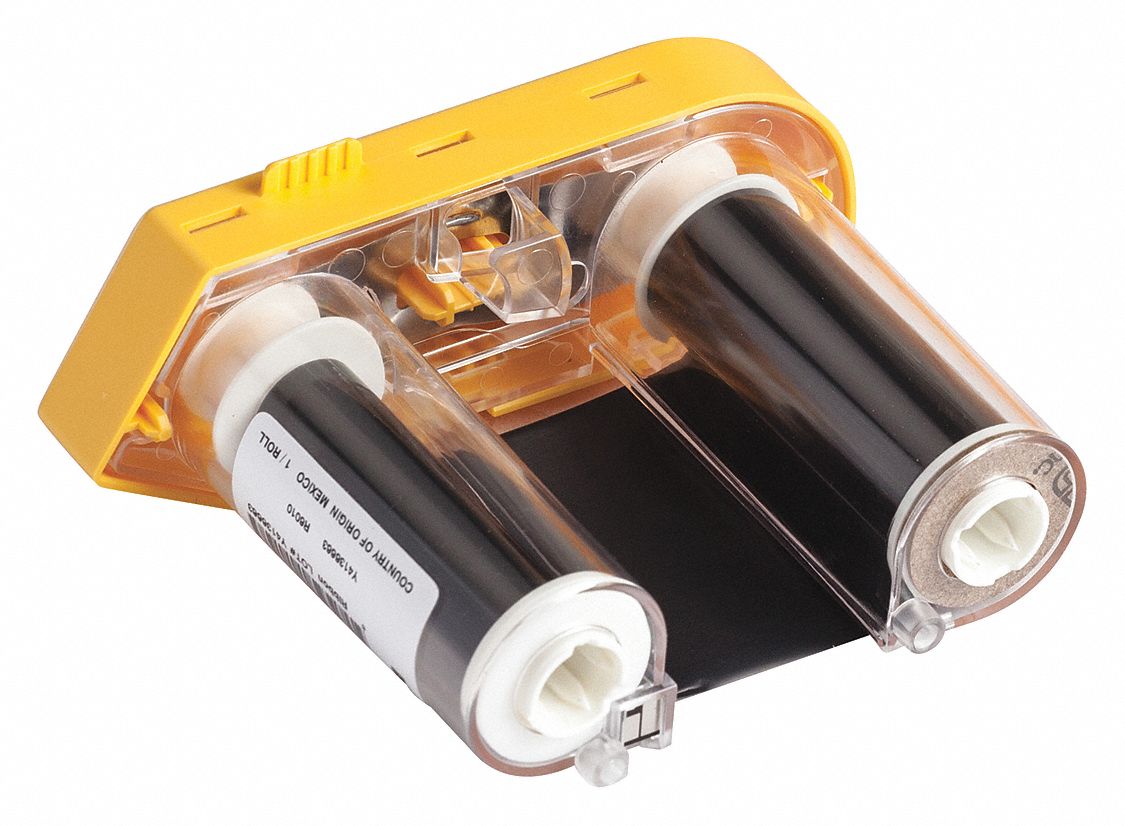 2 in x 75 ft, Black, Label Printer Ribbon Cartridge 52HJ95M61R6010 Grainger